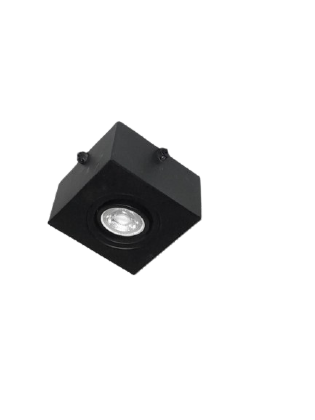 SPOT SOBREPOR FIACAO APARENTE 4E X PARA 1 LAMPADA PAR16 PRETO - GOLIGHT