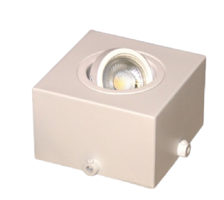 SPOT SOBREPOR FIACAO APARENTE 4E X PARA 1 LAMPADA PAR20 BRANCO - GOLIGHT