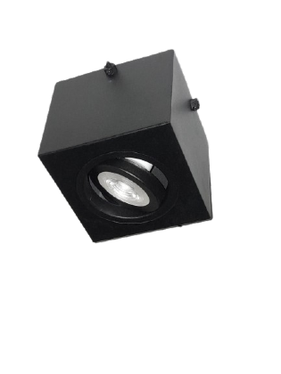 SPOT SOBREPOR FIACAO APARENTE 4E X PARA 1 LAMPADA PAR20 PRETO - GOLIGHT