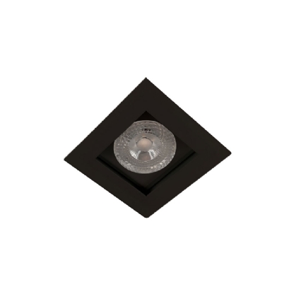 SPOT EMBUTIR RECUADO PARA 1 LAMPADA PAR30 PRETO - GOLIGHT