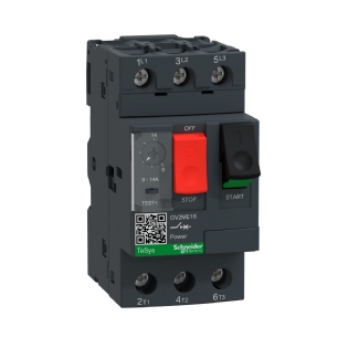 DISJUNTOR MOTOR TERMOMAGNETICP 3 POLOS 9-14A COM BOTAO DE IMPULSAO - SCHNEIDER