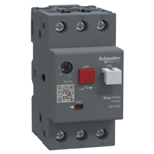 Disjuntor Motor Termomagnetico GZ1 20-25A Com Botao Impulsao - Schneider Electric