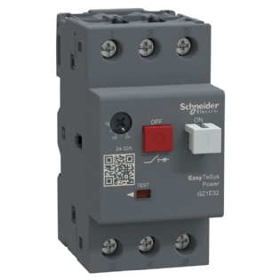 Disjuntor Motor Termomagnetico GZ1 24-32A Com Botao Impulsao - Schneider Electric