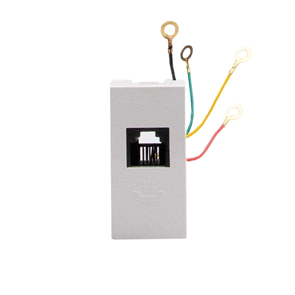 MODULO TOMADA RJ11 PARA TELEFONE BRANCO 1M MATIXGO - BTICINO
