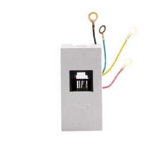 MODULO TOMADA RJ11 PARA TELEFONE BRANCO 1M MATIXGO - BTICINO
