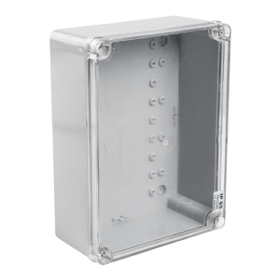 CAIXA PASSAGEM 234X174X90MM TAMPA TRANSPARENTE BAIXA - KRAUS MULLER