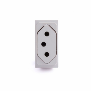 MODULO TOMADA 2 POLOS + TERRA 10A BRANCO LIVING NOW - BTicino Legrand