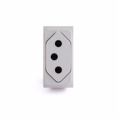 MODULO TOMADA 2 POLOS + TERRA 20A BRANCO LIVING NOW - BTicino Legrand