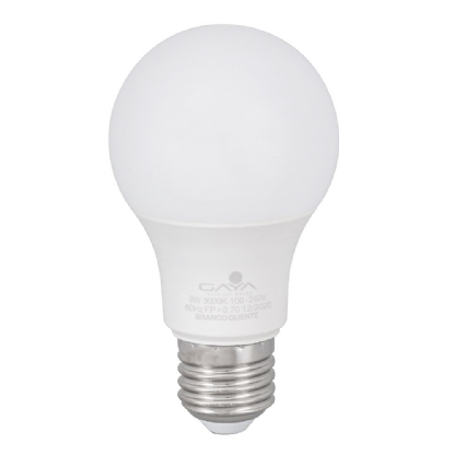 LAMPADA LED BULBO 9W BIVOLT 3000K E27 803LM - GAYA