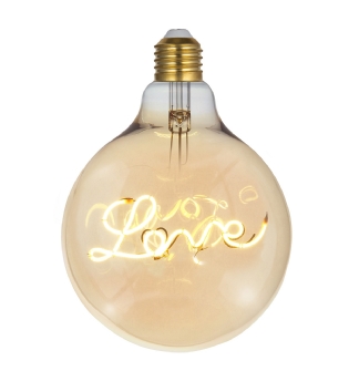 LAMPADA LED FILAMENTO G125 4W E27 BIVOLT LOVE PENDENTE - GMH TRADE