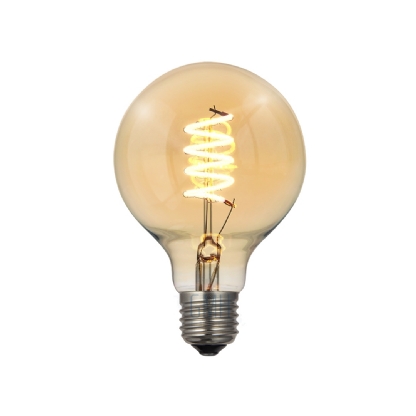 LAMPADA LED FILAMENTO G80 4W SPIRAL BIVOLT - GHM TRADE