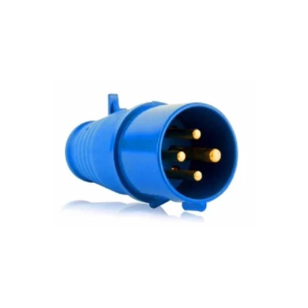 PLUGUE INDUSTRIAL 3 POLOS + TERRA 16A 220/240V AZUL 9H - STECK