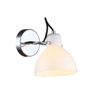 ARANDELA BAR CROMADO E BRANCO PARA 1 LAMPADA G9 17X14XC22 - BELLA