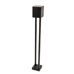 POSTE LED TUBO 2P ARTICULADO 60CM 3,6W BIVOLT LUZ AMARELA 3000K PRETO - IDEAL LUSTRES