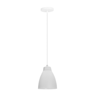 PENDENTE TULIPA PARA 1 LAMPADA E27 BRANCO - KIN LIGHT