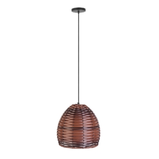 PENDENTE BORNEU PARA 1 LAMPADA E27 AMENDOA - KIN LIGHT