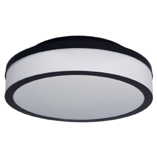 PLAFON SANTORINI SOBREPOR PARA 5 LAMPADAS E27 PRETO REDONDO 46CM - MADRILUX