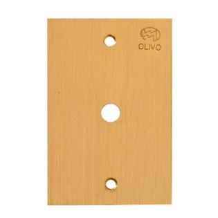 PLACA 4X2 PARA PISO COM FURO LATAO - OLIVO
