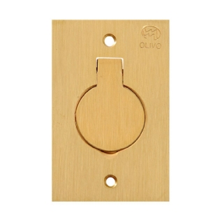 PLACA 4X2 PARA PISO 4X2 1 POSTO TOMADA UNIVERSAL LATAO - OLIVO
