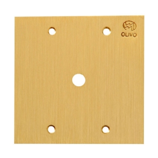 PLACA 4X4 PARA PISO COM FURO LATAO - OLIVO