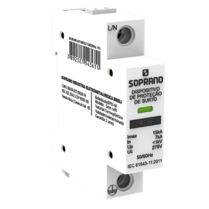 PROTETOR DE SURTO 15KA 275V CLASSE 2 - SOPRANO