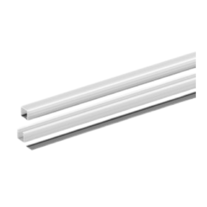 PERFIL EMBUTIR RIPADO 10MM BRANCO 10X10MM COM 2 METROS - LUMINATTI