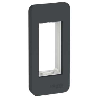 PLACA SUPORTE PARA MOVEIS 1 MODULO GRAFITE ORION - SCHNEIDER