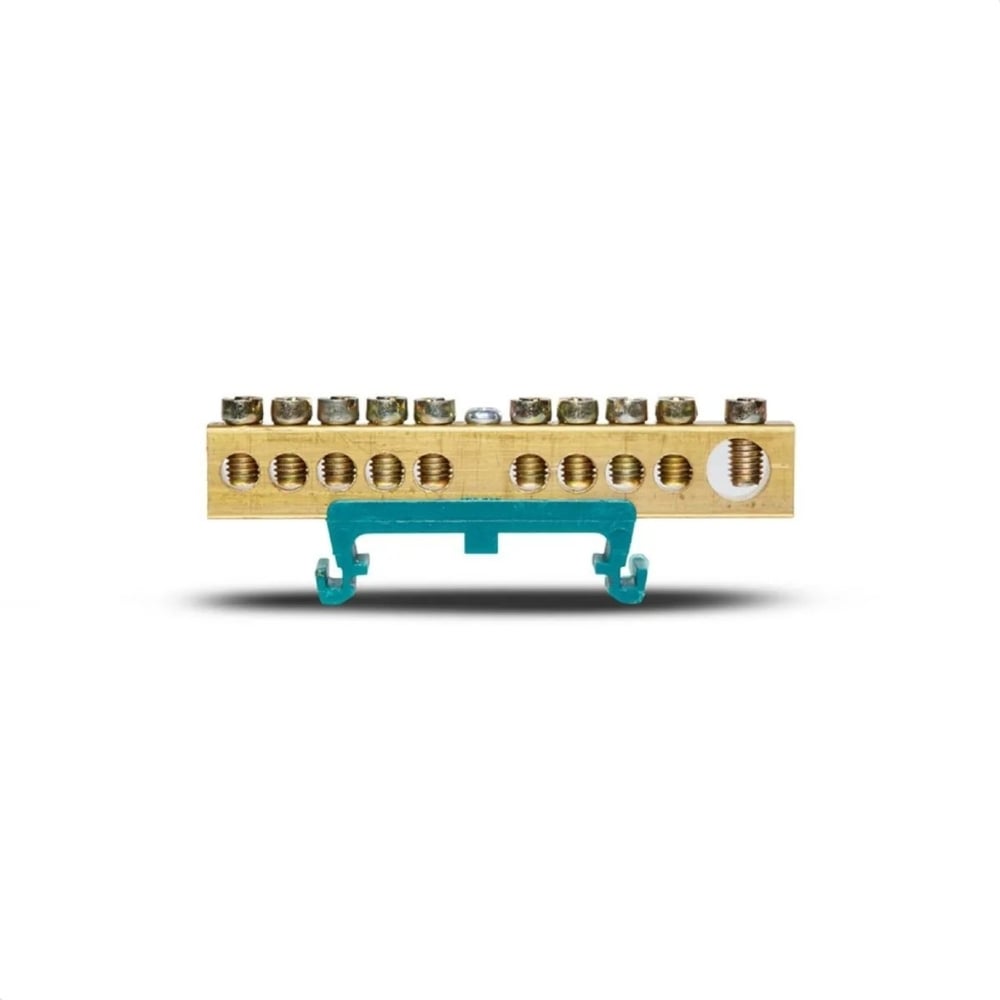 BARRAMENTO TERRA 10 TERMINAIS VERDE - STECK