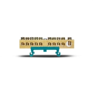 BARRAMENTO TERRA 10 TERMINAIS VERDE - STECK