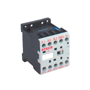 Mini Contator Tripolar 9A 220VAC 1NA - Steck