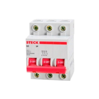DISJUNTOR DIN TRIPOLAR 25A CURVA C - STECK