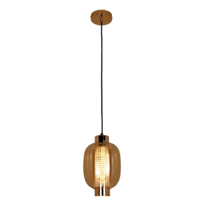 PENDENTE LED LAMP 17W 3000K BIVOLT AMBAR 1700LM CABO 2 METROS - HEVVY