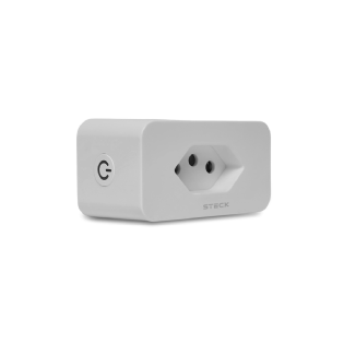 PLUG TOMADA 2 P+T 20A 250V BRANCO WI-FI AMBIENTE CONECTADO - STECK