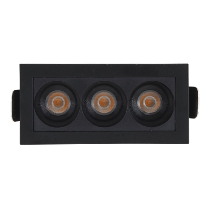 SPOT MINI FOCCO 6W BIVOLT 2700K 480LM 24G PRETO 8,8X3,5MM - GAYA
