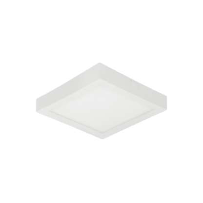 PAINEL LED SOBREPOR 18W BIVOLT LUZ BRANCA 6500K QUADRADO 20CM 1250 LUMENS - STELLA