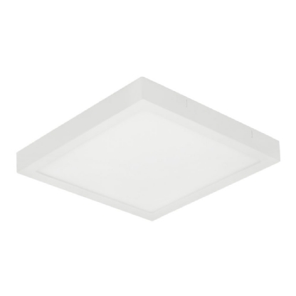 PAINEL LED SOBREPOR 24W BIVOLT LUZ AMARELA 3000K QUADRADO 25,4CM 1700 LUMENS - STELLA