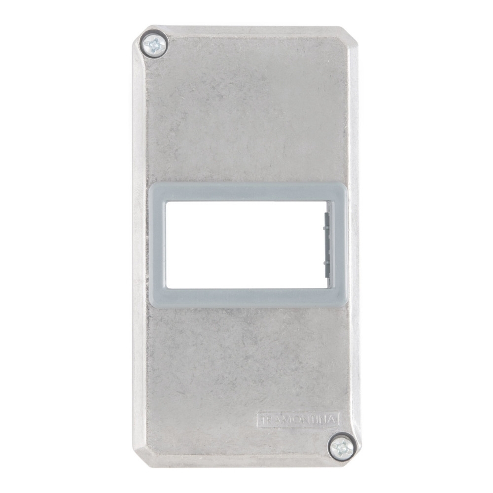 TAMPA PARA CONDULETE ALUMINIO 1 POLEGADA PARA 1 POSTO HORIZONTAL - TRAMONTINA