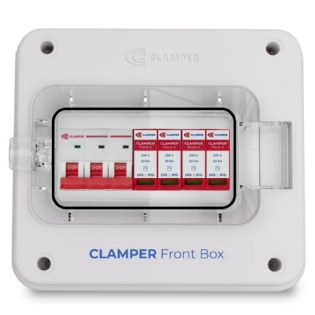 QUADRO PROTETOR 220V 3P TRIFASICO COM DISJUNTOR C32A+DPS 275V 20KA - CLAMPER