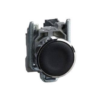 BOTAO METAL FACEADO IMPULSO 1NA 22MM PRETO - SCHNEIDER