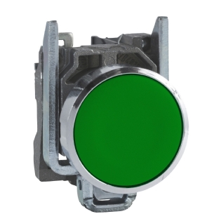 BOTAO METALICO FACEADO IMPULSO 1NA 22MM VERDE - SCHNEIDER