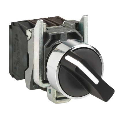 COMUTADOR COM MANOPLA CURTA 22MM 2 POSICOES 1NA+1NF - SCHNEIDER