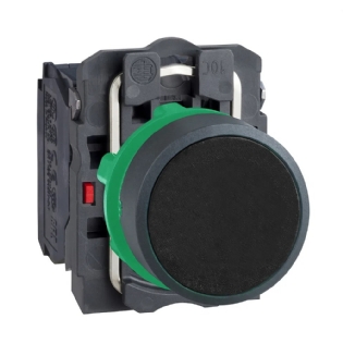 BOTAO PLASTICO FACEADO IMPULSAO 1NA+1NF 22MM PRETO - SCHNEIDER