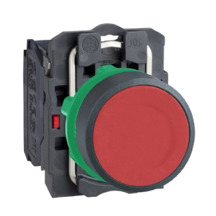 BOTAO PLASTICO FACEADO IMPULSAO 1NF 22MM VERMELHO - SCHNEIDER