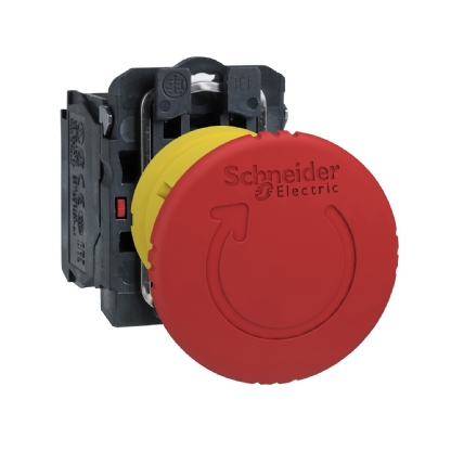 BOTAO PLASTICO EMERGENCIA GIRO/DEST 1NF 40MM VERMELHO - SCHNEIDER