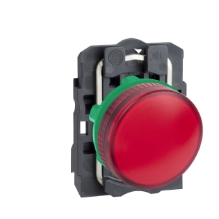 SINALEIRO PLASTICO PARA LAMPADA BA9S 250V 22MM VERMELHO - SCHNEIDER