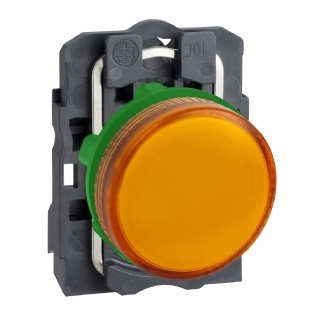 SINALEIRO PLASTICO PARA LAMPADA BA9S 250V 22MM LARANJA - SCHNEIDER
