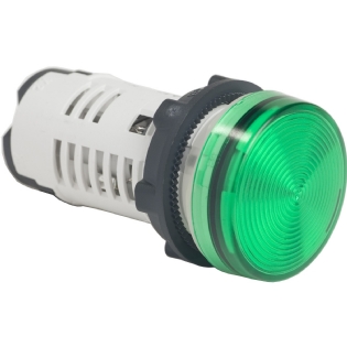 SINALEIRO PLASTICO MONOBLOCO 120VAC 22MM VERDE - SCHNEIDER