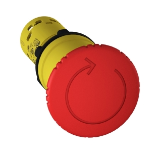 BOTAO MONOBLOCO EMERGENCIA COGUMELO 2NF 40MM VERMELHO - SCHNEIDER
