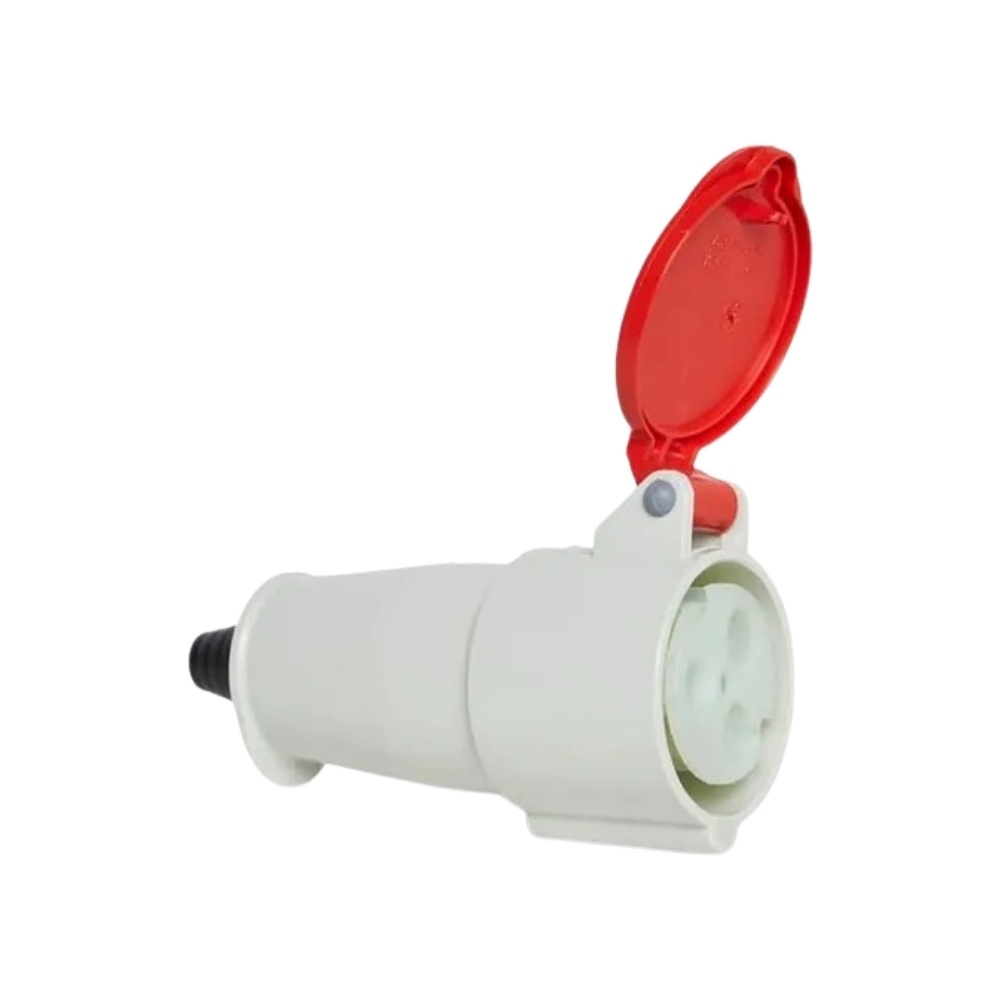 ACOPLAMENTO INDUSTRIAL 2P+T 32A 380/415V VM COM PRENSA CABO - STECK