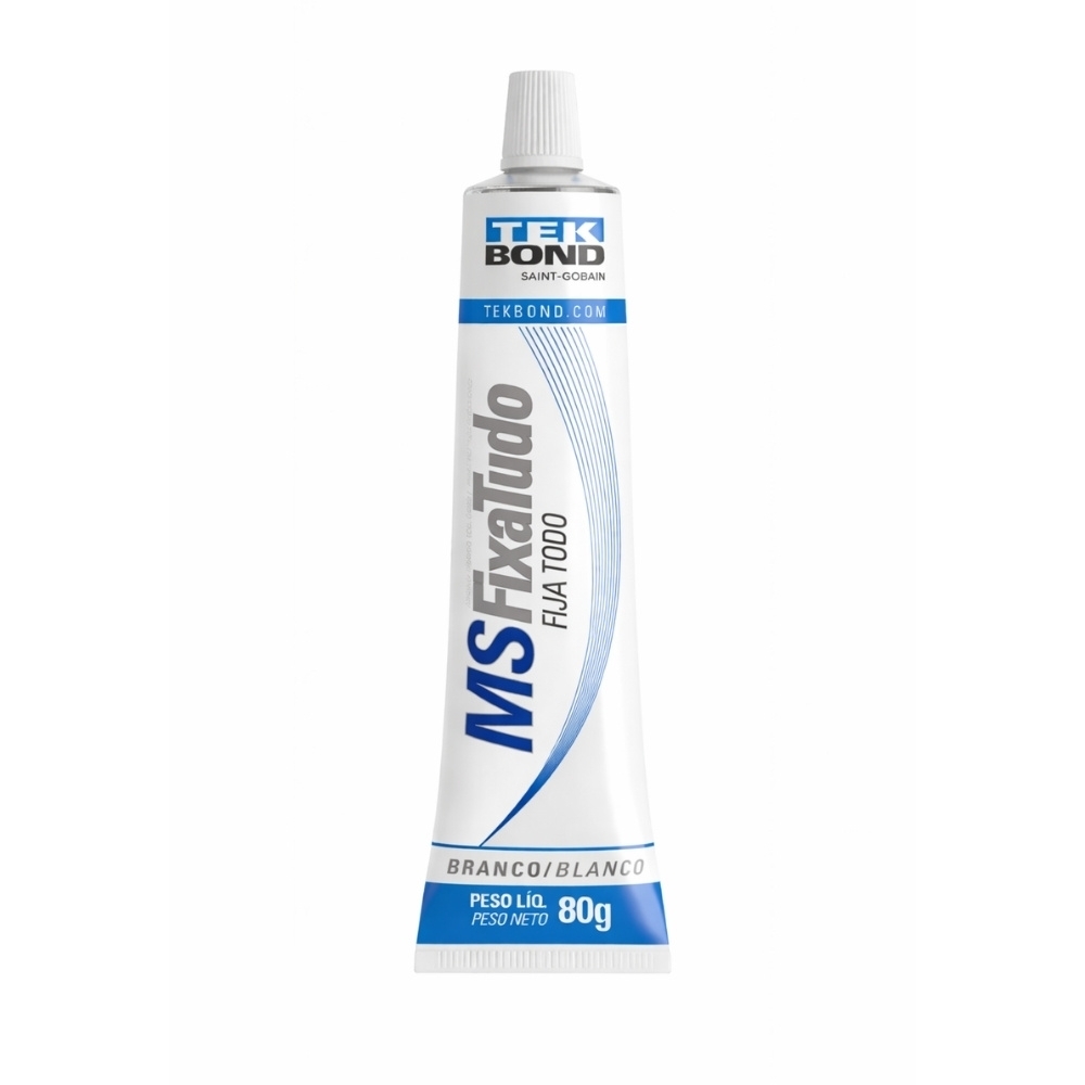 ADESIVO MS FIXA TUDO BRANCO 80G BLISTER - TEKBOND